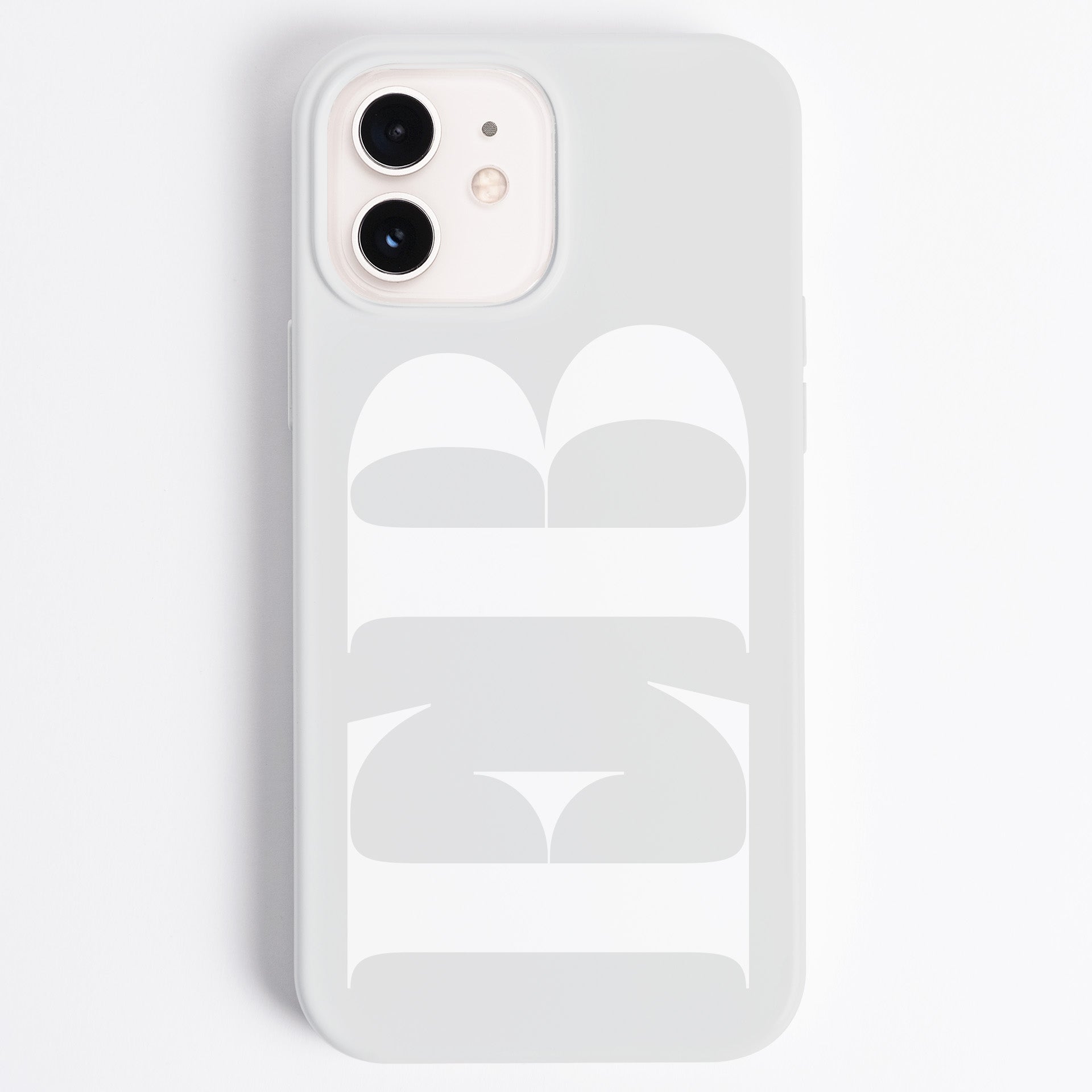 White Multicolor Monogram Protective iPhone Case